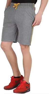 Elegant Cotton Blend Solid Regular Shorts For Men- Pack Of 3-thumb2