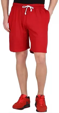Elegant Cotton Blend Solid Regular Shorts For Men- Pack Of 3-thumb2