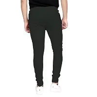 Multicoloured Polyester Blend Regular Track Pants For Men Pack of 2-thumb3