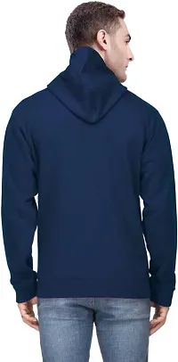 Stylish Fancy Cotton Blend Solid Long Sleeves Sweatshirts For Men-thumb1