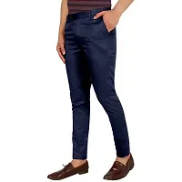 KAFF Men's Slim Fit Polyester Blend Pant (MENS KARA LYCRA PANT-_Dark Blue, Navy_L)-thumb2