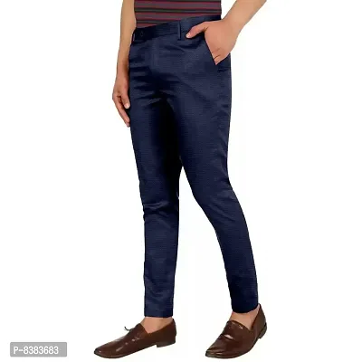 KAFF Men's Slim Fit Polyester Blend Pant (MENS KARA LYCRA PANT-_Dark Blue, Navy_L)-thumb3
