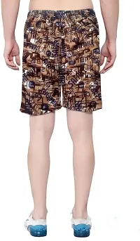 Elegant Polyester Printed Regular Shorts For Men-thumb1