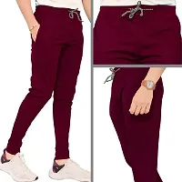 Multicolor Polyester Blend Track Pants For Men Pack of 2-thumb3