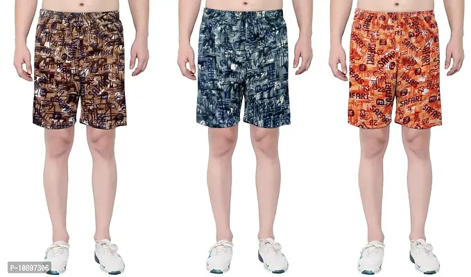 Stylish Men Polycotton  Regular Shorts Pack of 3