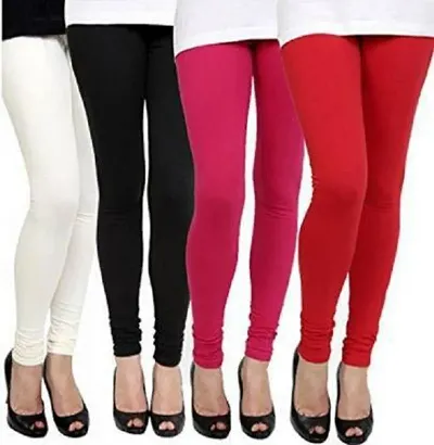 Aaru Collection Women's Regular Fit Leggings (Red, White, Pink, Black_Multicolour_XL)