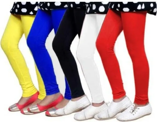 Kids Legging- Pack of 5pcs- 100%Cotton- Full Length