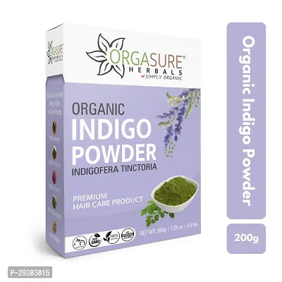 Orgasure Organic Indigo Powder For Hair (200g)-thumb0