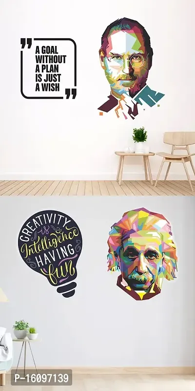 iberry's Inspirational Motivational Quotes Wall Sticker, Wall Stickers for Study Room, Motivational Wall Stickers for Office -Set of 2 (2)-thumb0