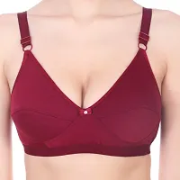 Bra Red Maroon Color Full Coverage Non Padded Peck Of 2-thumb3