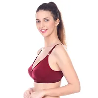 Bra Maroon Color Full Coverage Non Padded Peck Of 2-thumb1