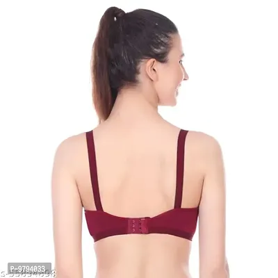Bra Maroon Color Full Coverage Non Padded Peck Of 2-thumb3