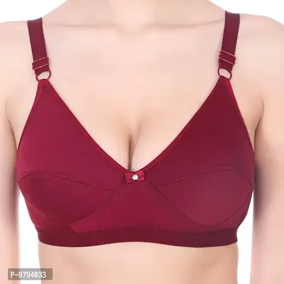 Bra Maroon Color Full Coverage Non Padded Peck Of 2-thumb4