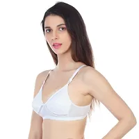 Cotton Bra Jaali Peck of 6 White Color-thumb1