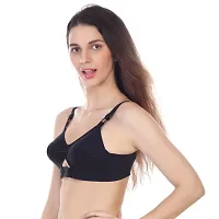 COTTON BRA CK PACK OF 4 WHITE, SKIN AND BLACK COLOR-thumb1