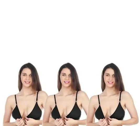 Bra Front Open Bra Pack of 3 Color