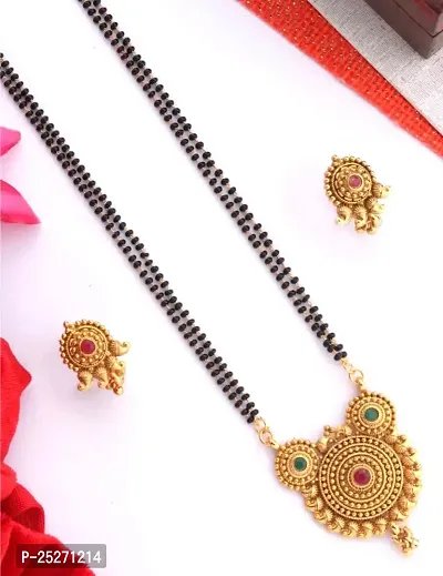Amazing Mangalsutra And Earring Set For Women-thumb0