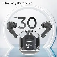 Stylish In-ear Bluetooth Wireless Headphones Transparent Charging Case-thumb1