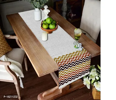 Alef Dining Table Runner The Style of Our Table Linen and Dining Rooms and Table Decorations 14x60 Inch - (A42)-thumb4