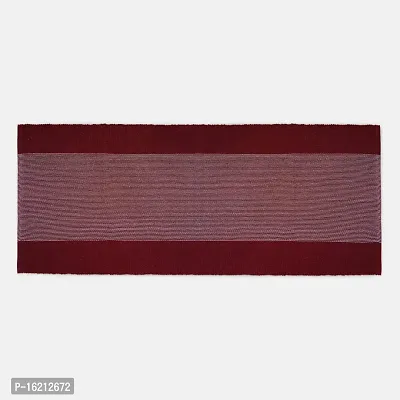 Alef Cotton Carpet (2x5 Feet) for Living Room, Bedroom, Bedside Runner, Guest Room = (Red)-thumb4