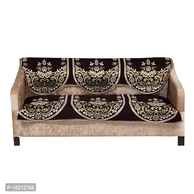 Alef Cotton 3 Seater Sofa Cover (Set of 2), Size- Standard, Multi Color (Multi-09)