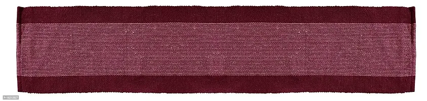 Alef Dining Table1 Runner Machine Washable (13x72 inch) (Maroon  White)-thumb2