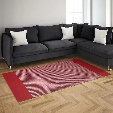Alef Cotton Carpet (2x5 Feet) for Living Room, Bedroom, Bedside Runner, Guest Room -