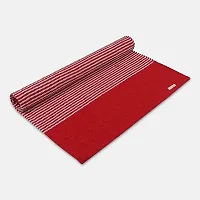 Alef Cotton Carpet (2x5 Feet) for Living Room, Bedroom, Bedside Runner, Guest Room - (Red,)-thumb3