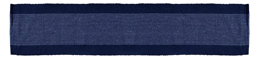 Alef Dining Table1 Runner Machine Washable (13x72 inch) (Blue  White)-thumb1
