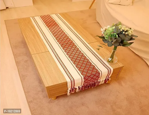 Alef Table Runner 6 Seater (14x72) for Dining Table, Heat Resistant Table Runners for Living/Dining Room/Guestroom - (A04)-thumb3