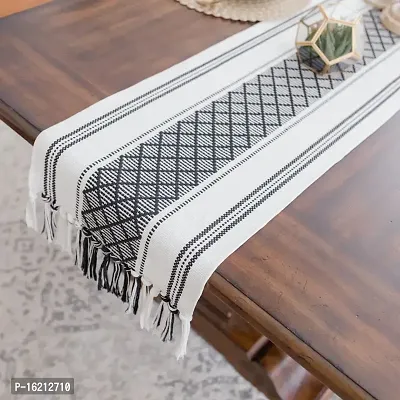 Alef Table Runner 6 Seater (14x72) for Dining Table, Heat Resistant Table Runners for Living/Dining Room/Guestroom - (A03)-thumb5