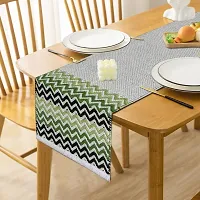Alef Table Runner for 4 Seater (14x60) Dining Table, Heat Resistant Striped Table Runners for Living/Dining Room - (A03)-thumb1