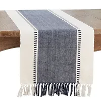 Alef Dining Table Runner The Style of Our Table Linen and Dining Rooms and Table Decorations 14x72 Inch - (A16)-thumb1