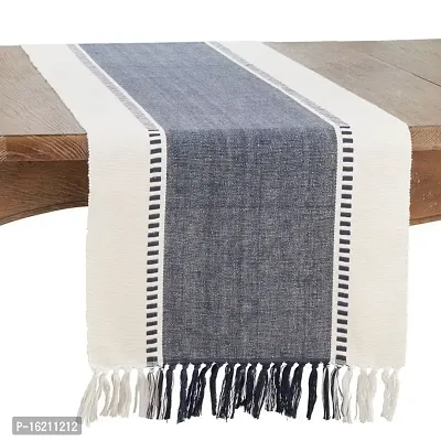 Alef Dining Table Runner The Style of Our Table Linen and Dining Rooms and Table Decorations 14x72 Inch - (A16)-thumb2