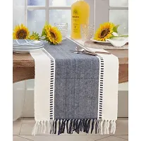 Alef Dining Table Runner The Style of Our Table Linen and Dining Rooms and Table Decorations 14x72 Inch - (A16)-thumb2