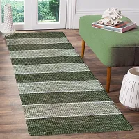 Alef? Cotton Runner Superfine Carpet |Living Room| Bedroom | Hall | School | Temple | Bedside Runner|-|24 inch x 60 inch| (Green)-thumb3