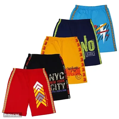 Cotton Printed Shorts For Boys   Multicolor Shorts For Boys-thumb0