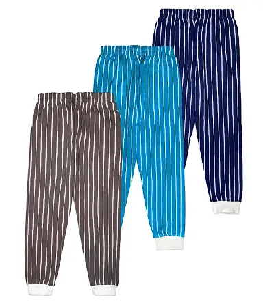 Regular Fit Track Pants for Boys (Pack of 3) COLOR