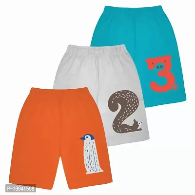 Cotton Shorts for Boys  Girls (Pack of 3)-thumb0