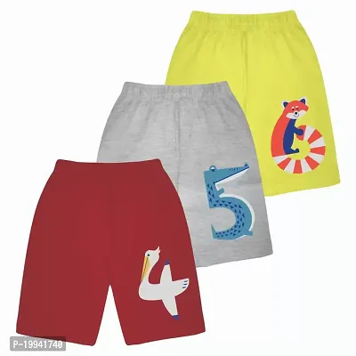 Cotton Shorts for Boys  Girls (Pack of 3)-thumb0