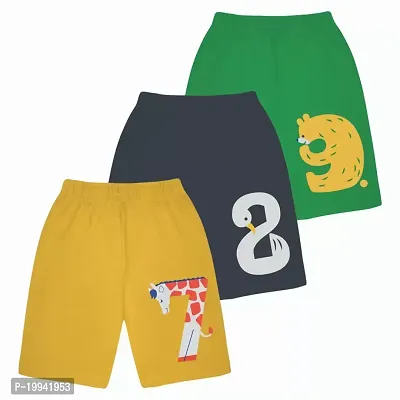 Cotton Shorts for Boys  Girls (Pack of 3)