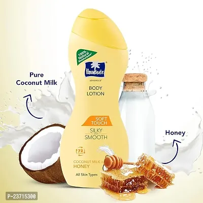 Parachute Advansed Soft Touch Body Lotion for Women  Men, All Skin types, 250ml | Pure Coconut Milk  Honey, 100% Natural, 72h Moisturisation-thumb0