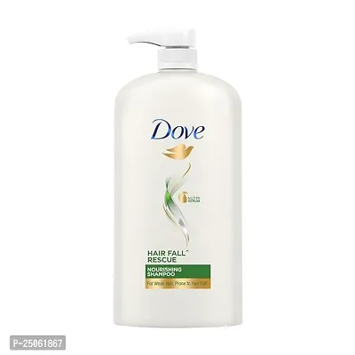 Dove Hair Fall Rescue Shampoo 1 L, For Damaged Hair, Hair Fall Control for Thicker Hair - Mild Daily Anti Hair Fall Shampoo for Men  Women