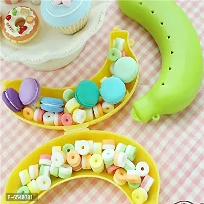 Plastic Banana Food Storage Container Banana Case Cover Box Banana Holder Pack of 3 - Multicolor-thumb3