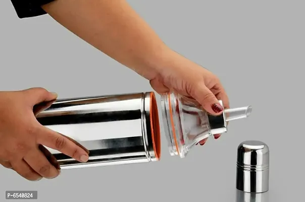 Stainless Steel 1000 ML Dust and Leak Proof Cooking Oil Vinegar Dispenser Nozzle Dropper Oil Pourer Bottle, Oil Pot-thumb4