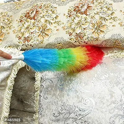 Dust Cleaning Mircofibre Feather Duster for Car, Computer, Home and Kitchen - Multicolored-thumb3