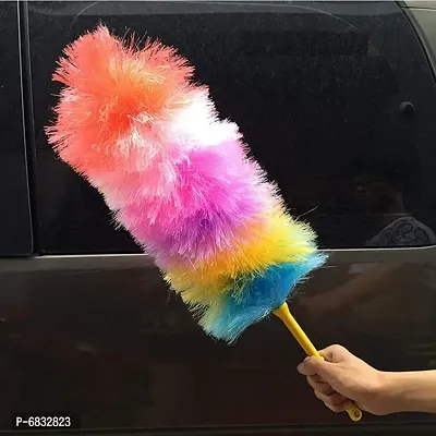 Dust Cleaning Mircofibre Feather Duster for Car, Computer, Home and Kitchen - Multicolored-thumb4
