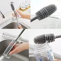 2 Piece Silicone Cleaning Brush For Bottle Flask Mug Baby Glass Bottles Sippers-thumb2