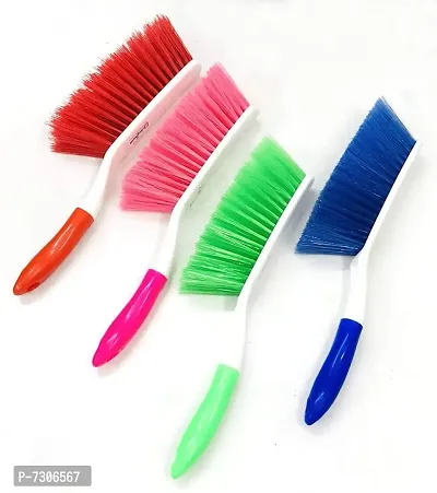 Multiuse Sofa Carpet Cleaning Brush Pack of 2 Piece Multicolored-thumb3