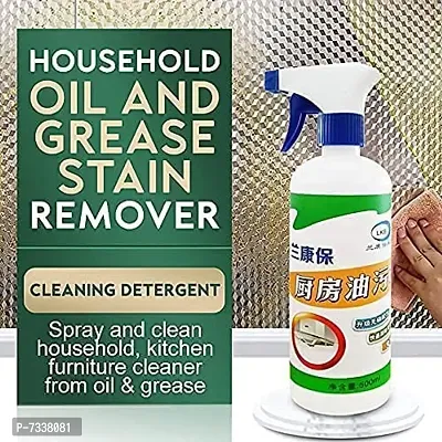Oil Cleaning Spray Grease Stain Remover Spray Kitchen Chimney Grill Cleaner Exhaust Fan Kitchen Cleaners Spray (500 ML)-thumb0